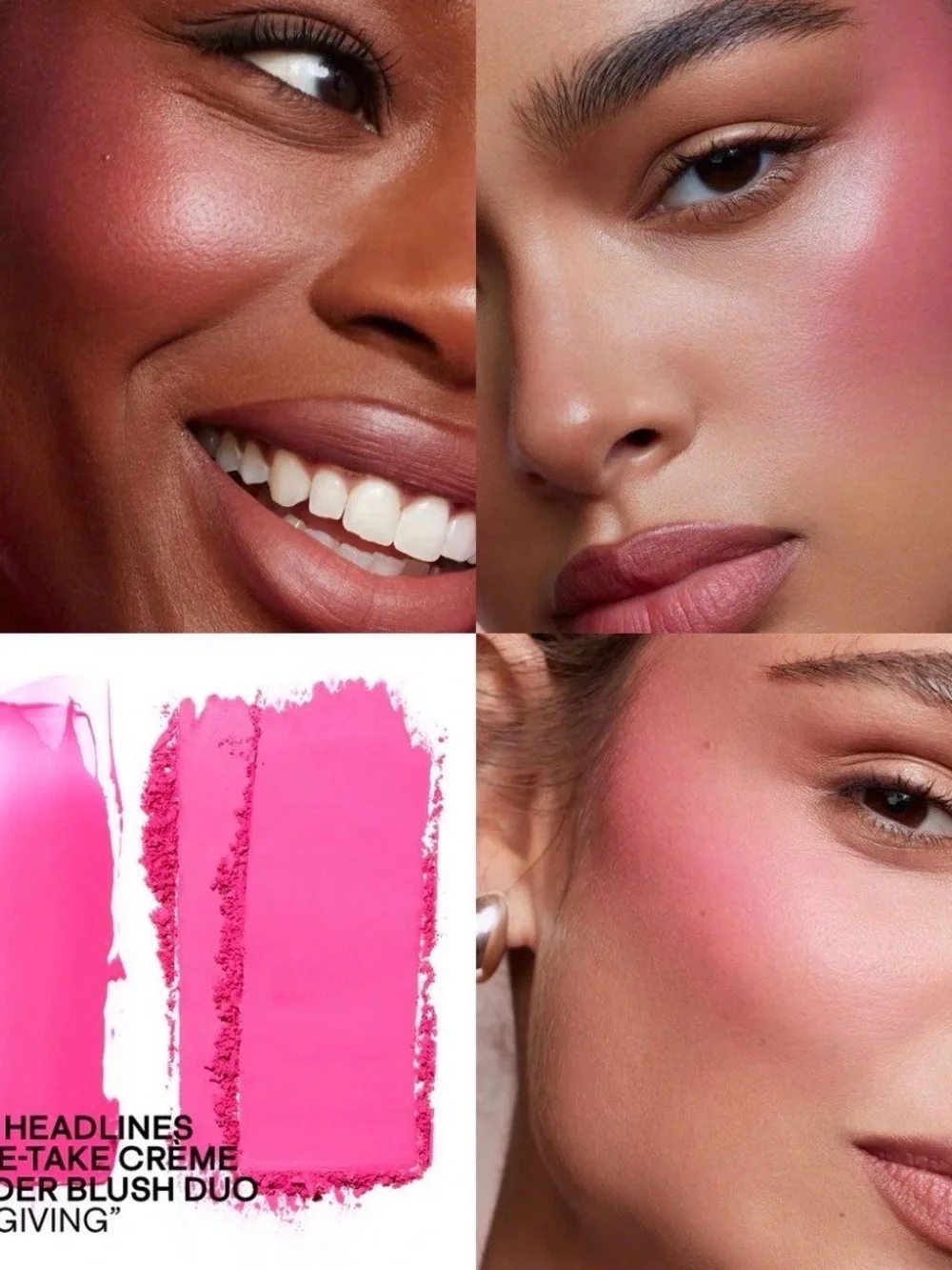 NIB★Patrick TA Major Headlines Double - Take Crème & Powder Blush Duo
